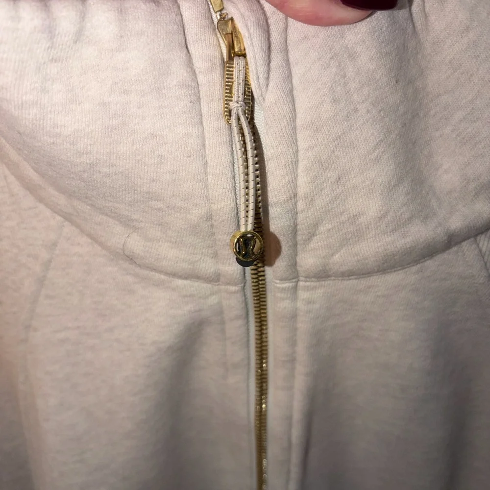 lululemon athletica XL-XXL Bone and Gold funnel neck LONG - Picture 10 of 13